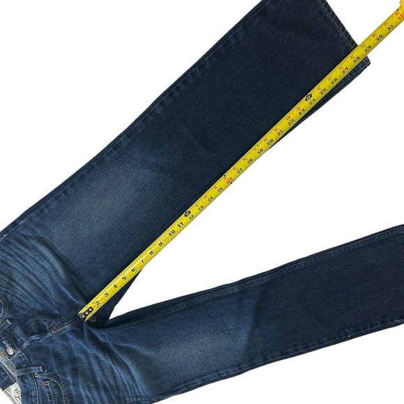 Hollister Mens 28x30 Straight Leg Dark Blue Button Fly Denim Blue Jeans EUC - Picture 6 of 16
